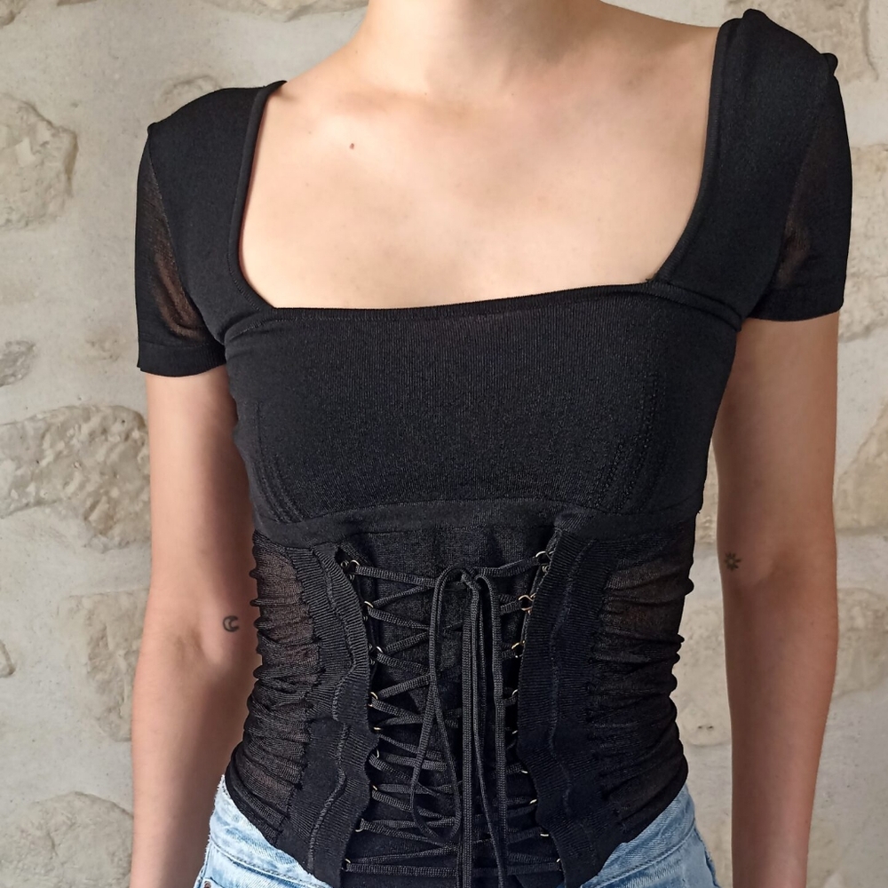 Dolce gabbana corset shirt